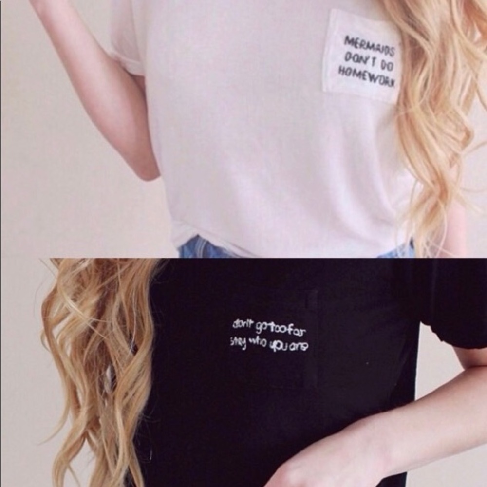 brandy Melville 2 graphic tees